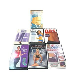 Lot Of 7 Ab Workout‎ DVDs Core Abs Workout DVDs